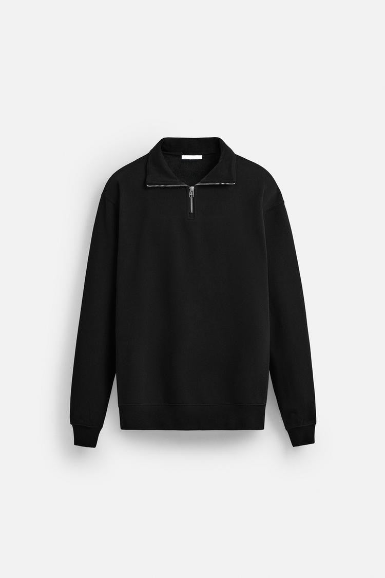 Classique Zippée Rollkragenpullover