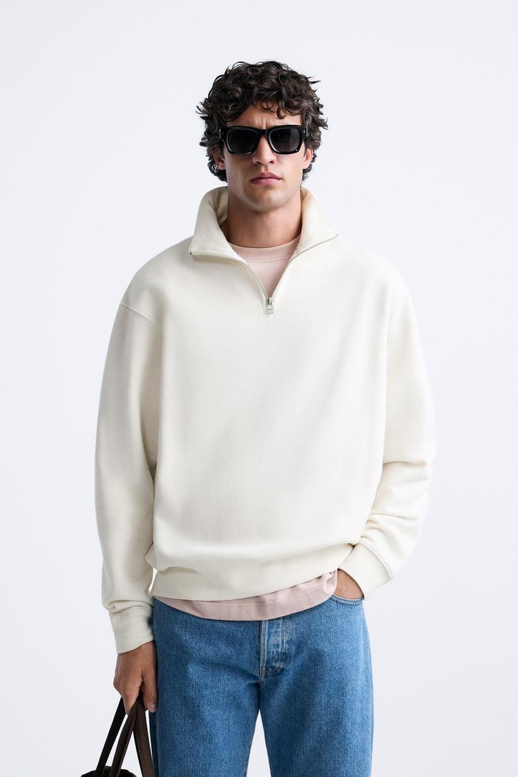 Classique Zippée Rollkragenpullover