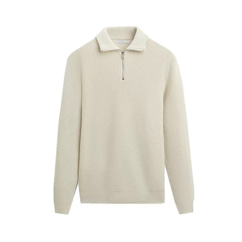 Couture Classique Zippée Rollkragenpullover