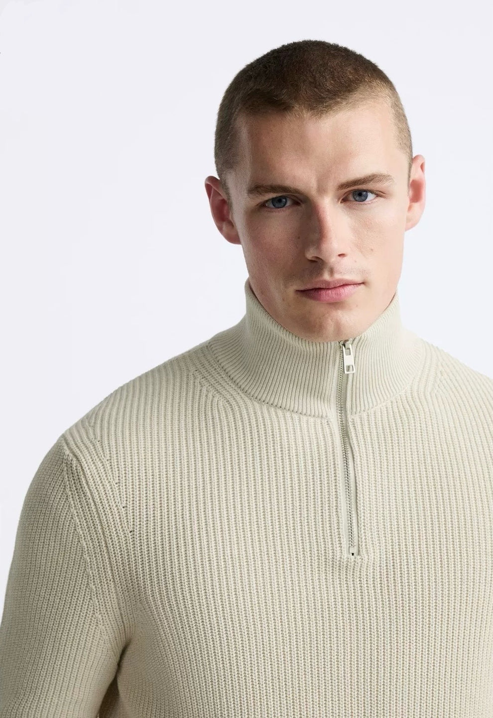 Couture Classique Zippée Rollkragenpullover