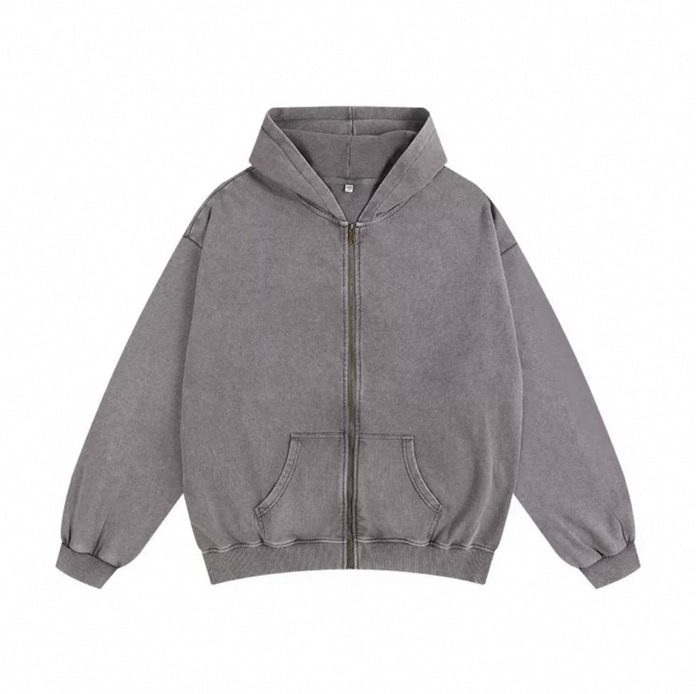 Éclipse Velvet Heavy Oversize Zip Hoodie