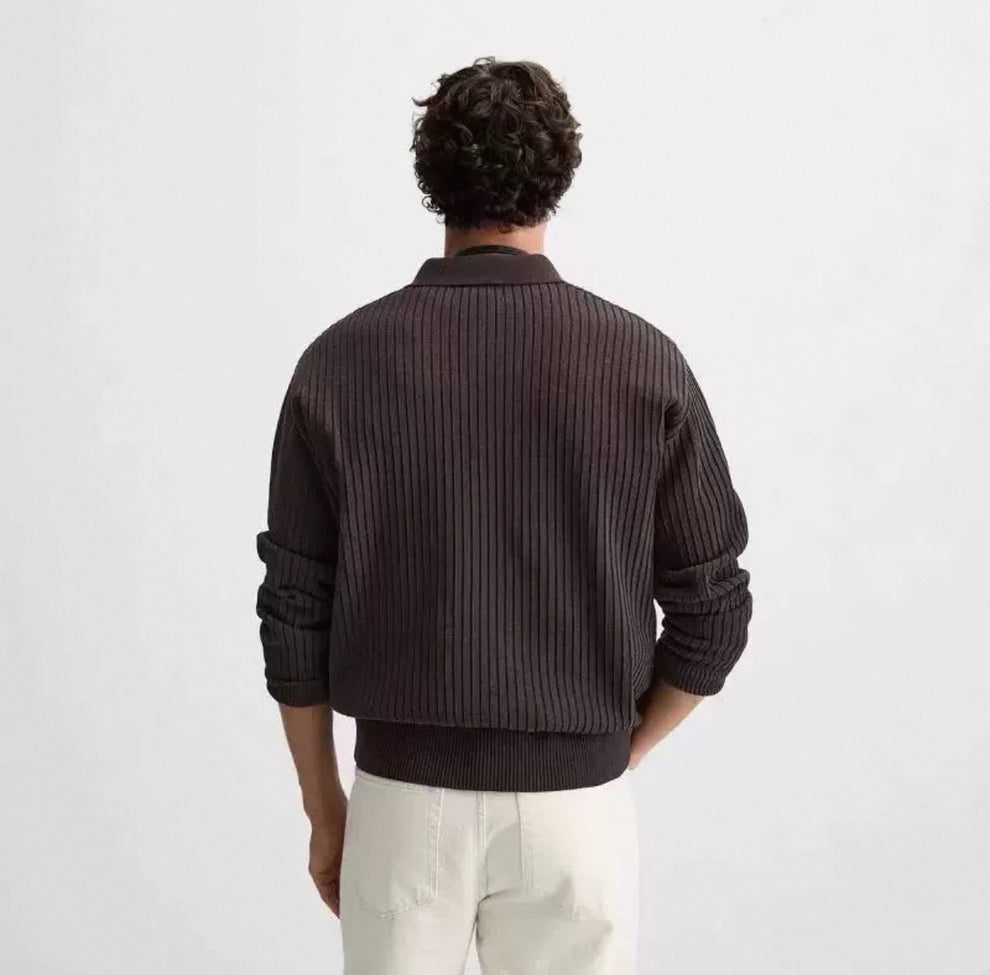 Polo Chenillé Élégance Pullover