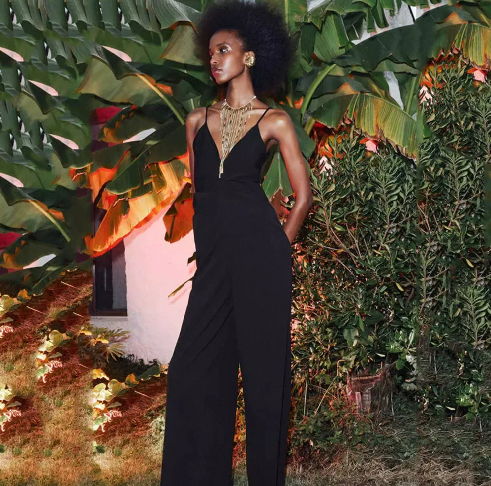 Sensuellé Noir Jumpsuit