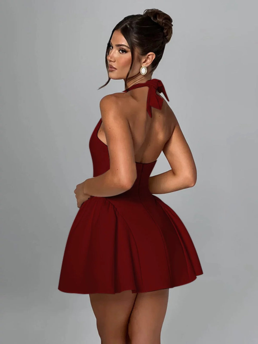 Royale Aurora Élegancé V Neck Dress