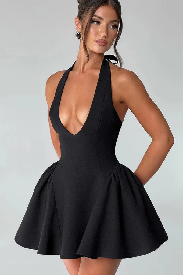 Royale Aurora Élegancé V Neck Dress