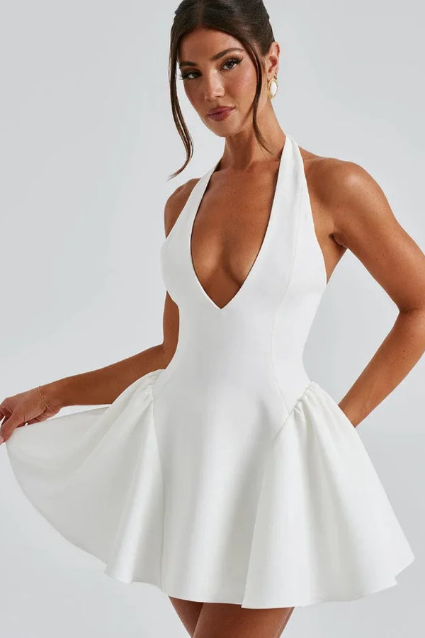 Royale Aurora Élegancé V Neck Dress