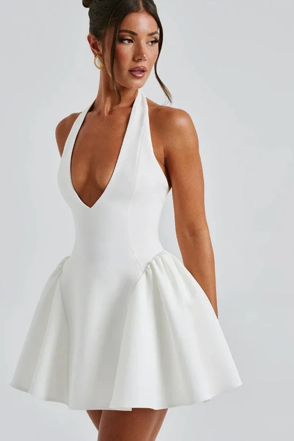 Royale Aurora Élegancé V Neck Dress