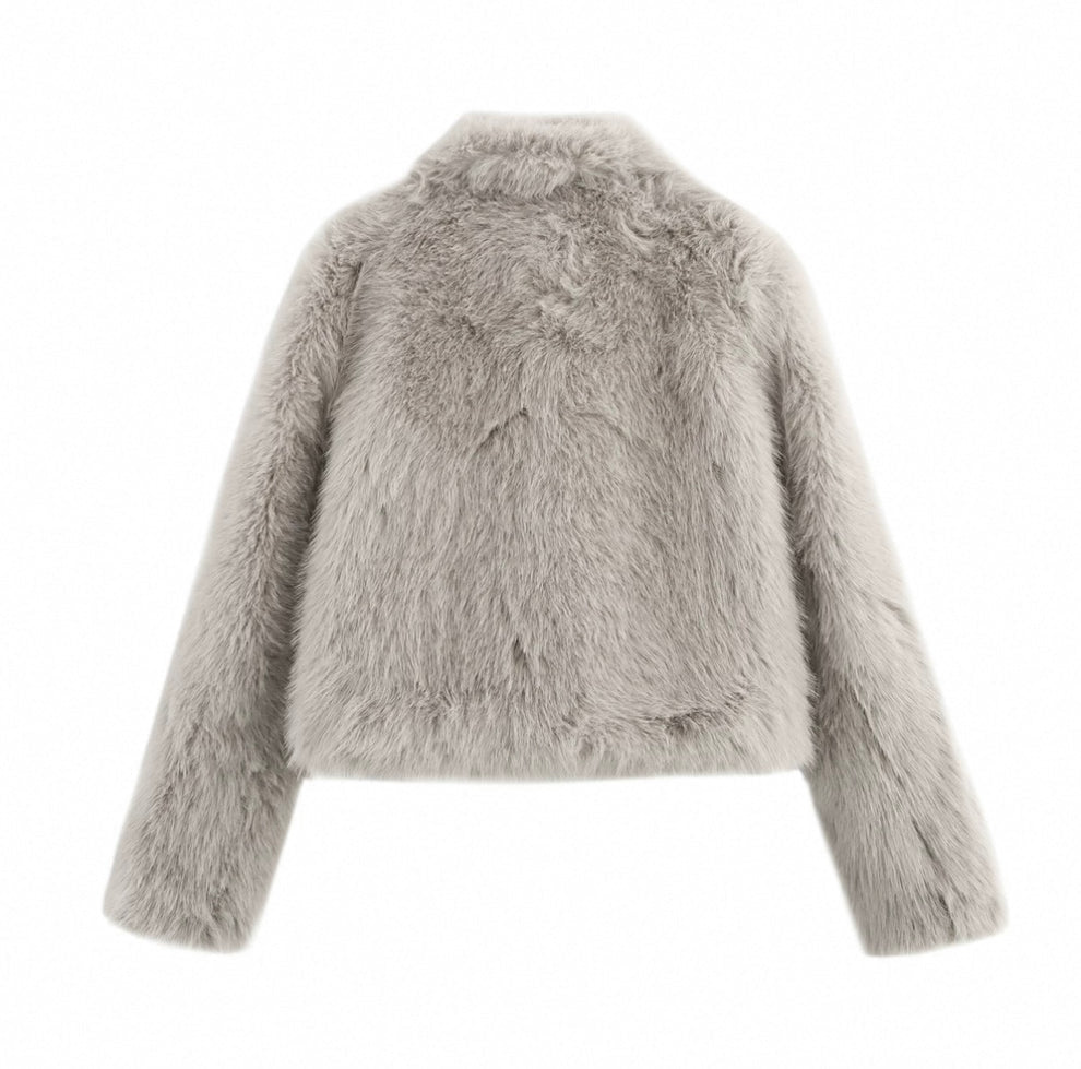 Élégance Faux Fur Coat